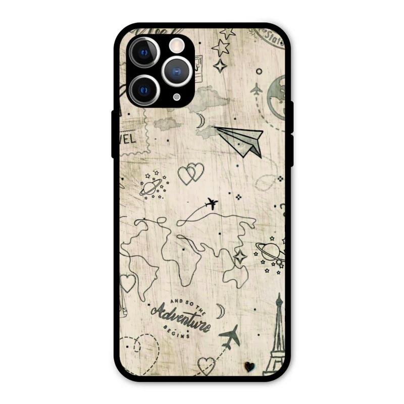 Map Mania Glass Case Cover For iPhone 11 Pro