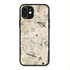 Map Mania Glass Case Cover For iPhone 12