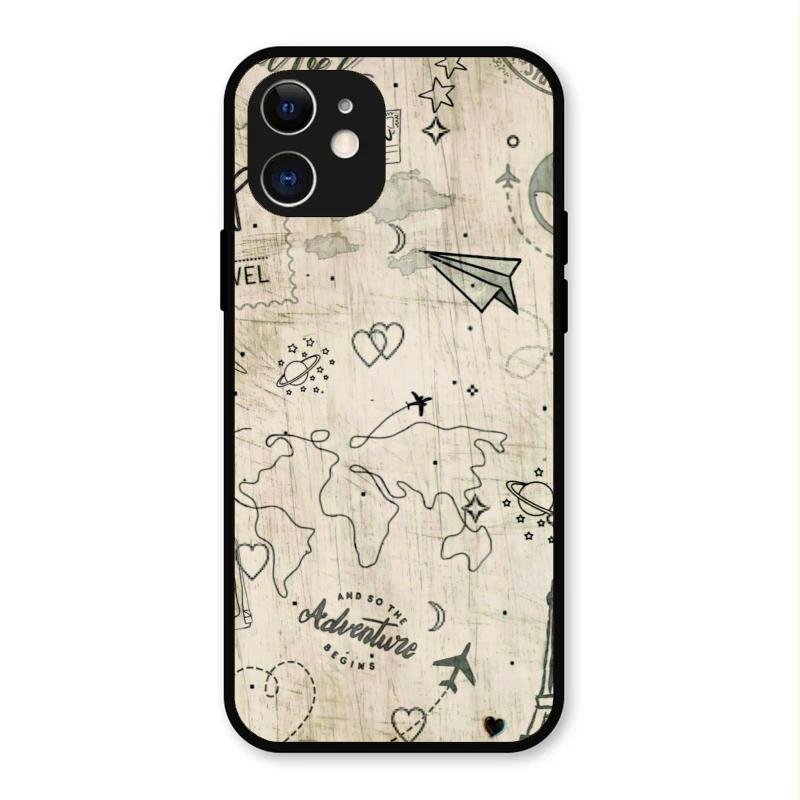 Map Mania Glass Case Cover For iPhone 12