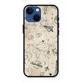 Map Mania Glass Case Cover For iPhone 13 mini