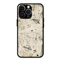 Map Mania Glass Case Cover For iPhone 13 Pro Max