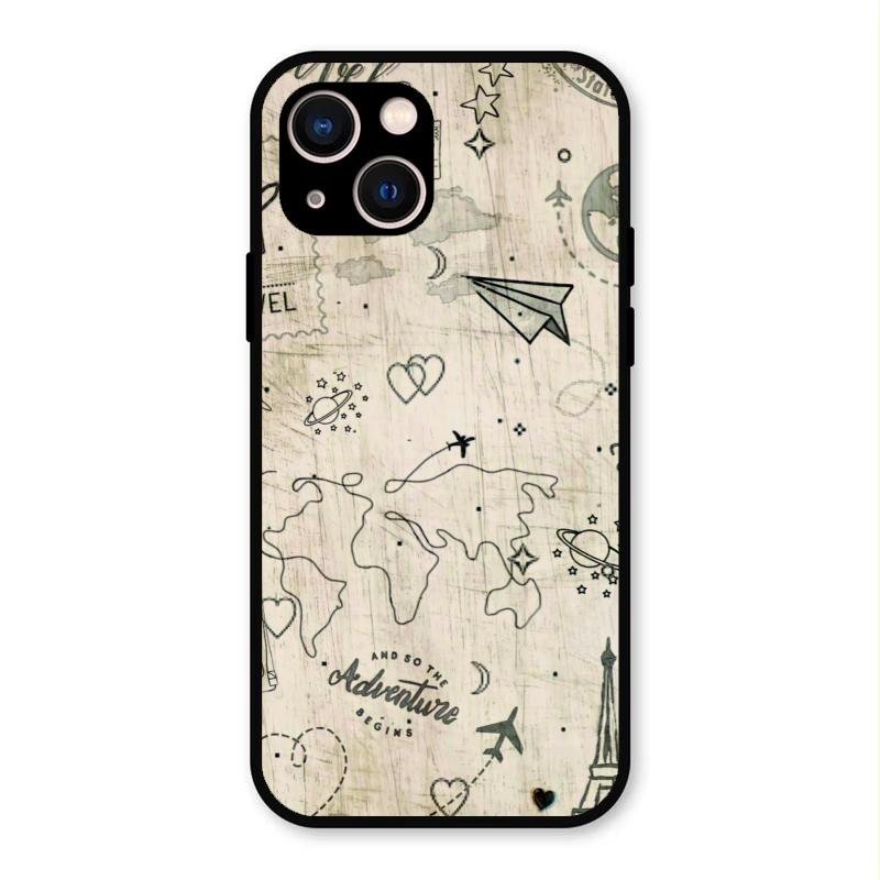 Map Mania Glass Case Cover For iPhone 13