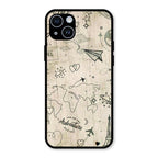 Map Mania Glass Case Cover For iPhone 14 Plus