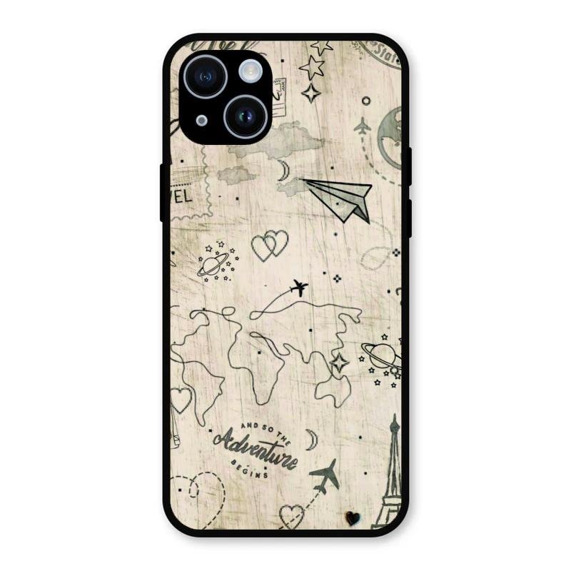 Map Mania Glass Case Cover For iPhone 14