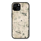 Map Mania Glass Case Cover For iPhone 15 Plus