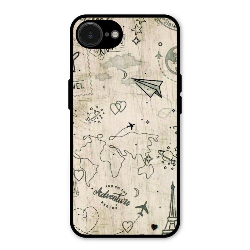 Map Mania Glass Case Cover For iPhone 17e