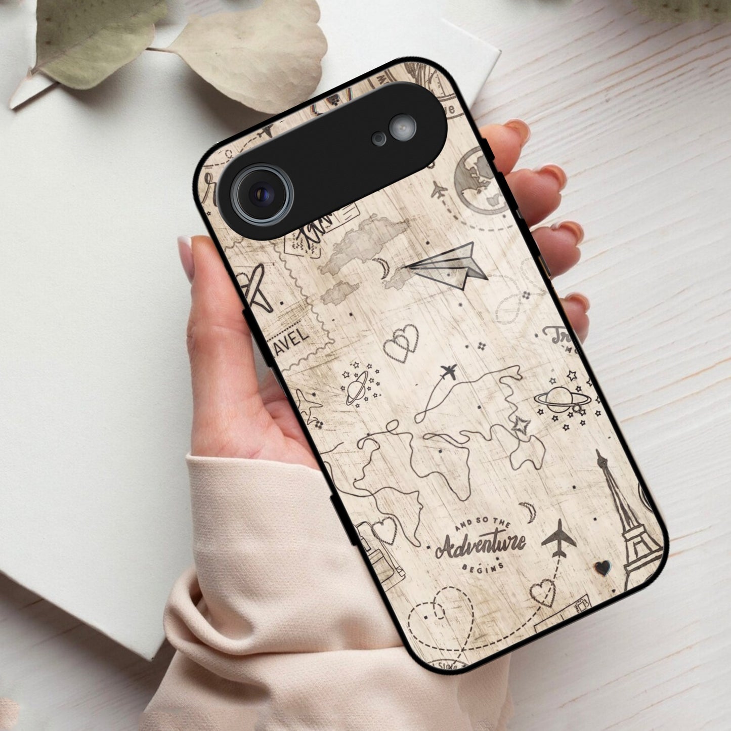 Map Mania Glass Case Cover For iPhone