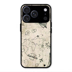 Map Mania Glass Case Cover For iPhone 17 Pro