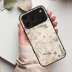 Map Mania Glass Case Cover For iPhone 17 Pro Max