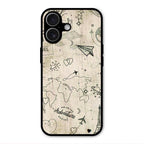 Map Mania Glass Case Cover For iPhone 17