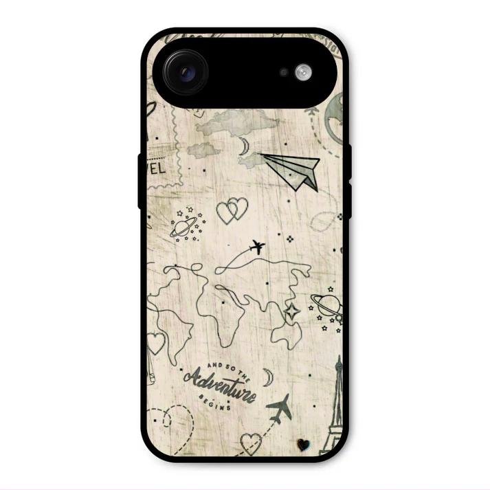 Map Mania Glass Case Cover For iPhone Air