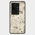 Map Mania Glass Case Cover For Iqoo 11 5G