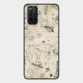 Map Mania Glass Case Cover For Iqoo 3 5G