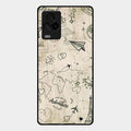 Map Mania Glass Case Cover For Iqoo 7 Legend 5G