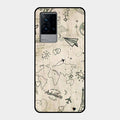 Map Mania Glass Case Cover For Iqoo 9 5G