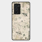 Map Mania Glass Case Cover For Iqoo 9 Se 5G
