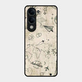 Map Mania Glass Case Cover For Iqoo Z10 Lite