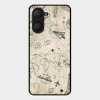 Map Mania Glass Case Cover For Iqoo Z9 Lite 5G