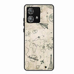 Map Mania Glass Case Cover For Motorola Edge 40 5G