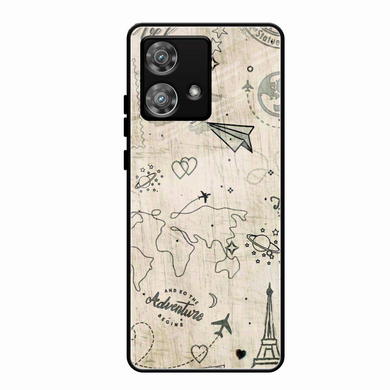 Map Mania Glass Case Cover For Motorola Edge 40 5G