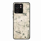 Map Mania Glass Case Cover For Motorola Edge 40