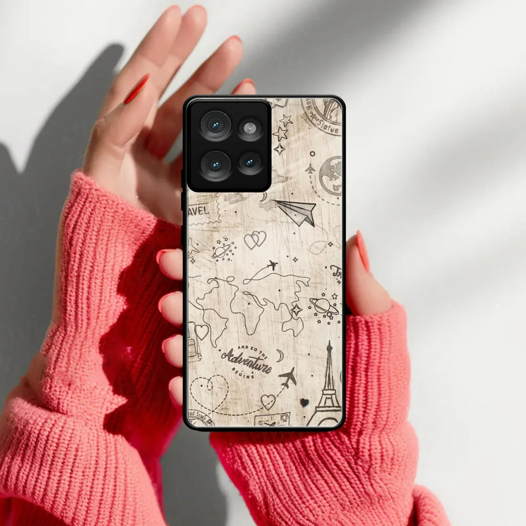 Map Mania Glass Case Cover For Motorola - ShopOnCliQ