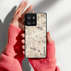 Map Mania Glass Case Cover For Motorola - ShopOnCliQ