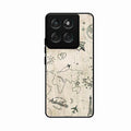 Map Mania Glass Case Cover For Motorola G57 Power 5G