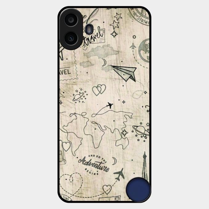 Map Mania Glass Case Cover For Nothing Cmf Phone 1