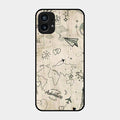 Map Mania Glass Case Cover For Nothing Phone 1