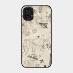 Map Mania Glass Case Cover For Nothing Phone 1