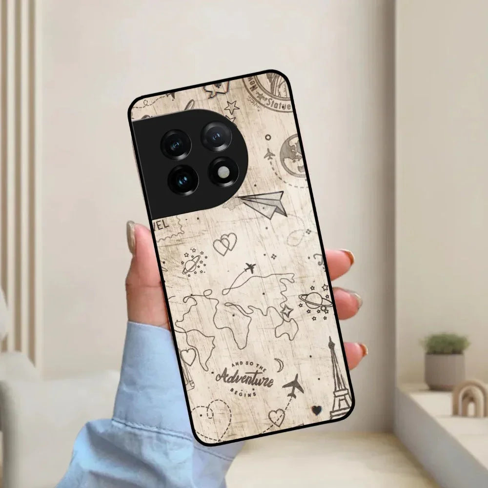 Map Mania Glass Case Cover For OnePlus - ShopOnCliQ