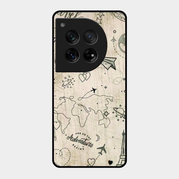 Map Mania Glass Case Cover For Oneplus 12 5G