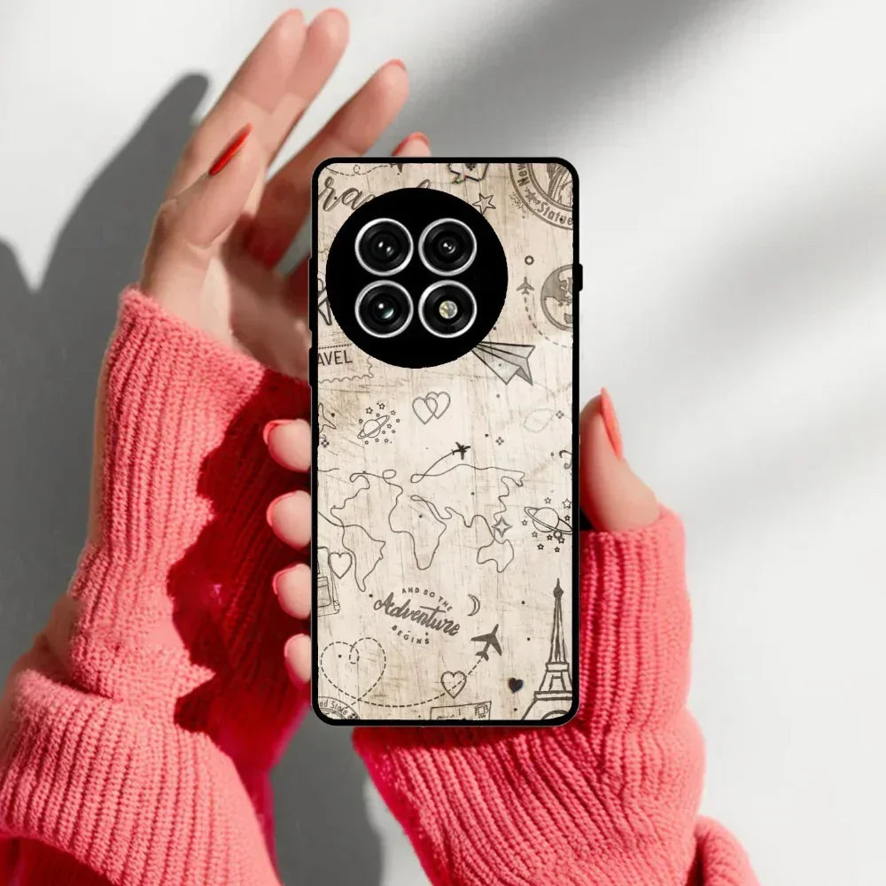 Map Mania Glass Case Cover For OnePlus - ShopOnCliQ