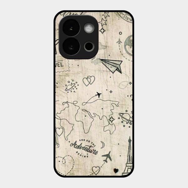 Map Mania Glass Case Cover For Oneplus 13S 5G
