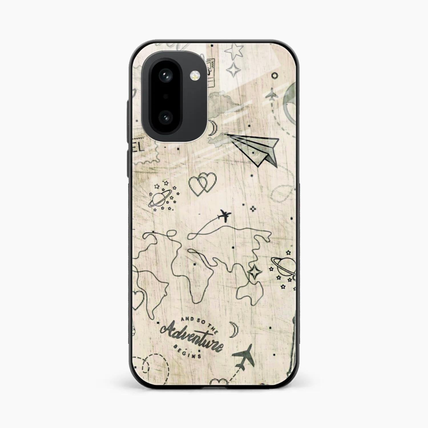 Map Mania Glass Case Cover For OnePlus 15R 5G