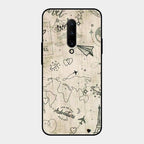 Map Mania Glass Case Cover For Oneplus 7 Pro