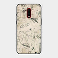 Map Mania Glass Case Cover For Oneplus 7