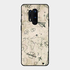 Map Mania Glass Case Cover For Oneplus 8 Pro
