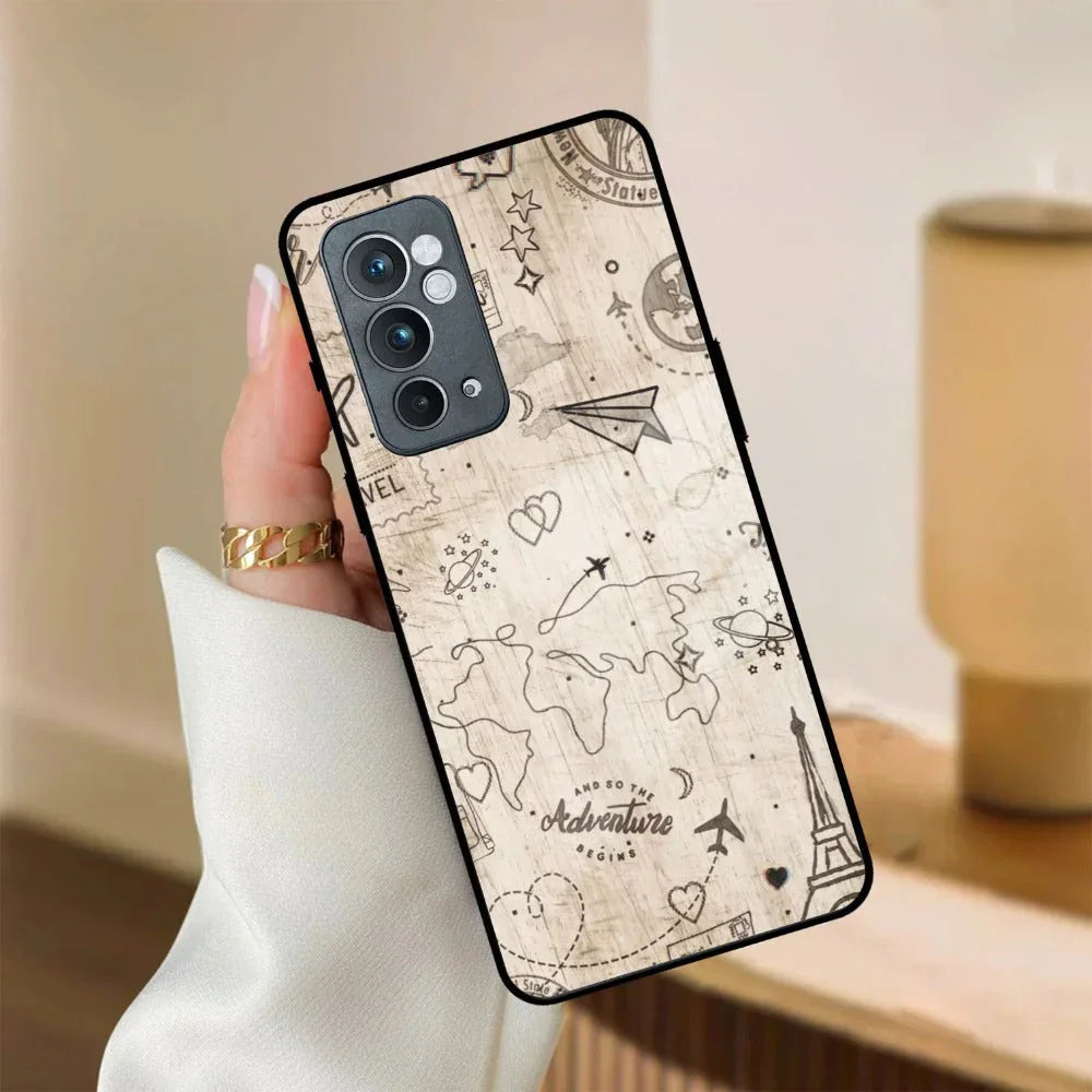 Map Mania Glass Case Cover For OnePlus - ShopOnCliQ