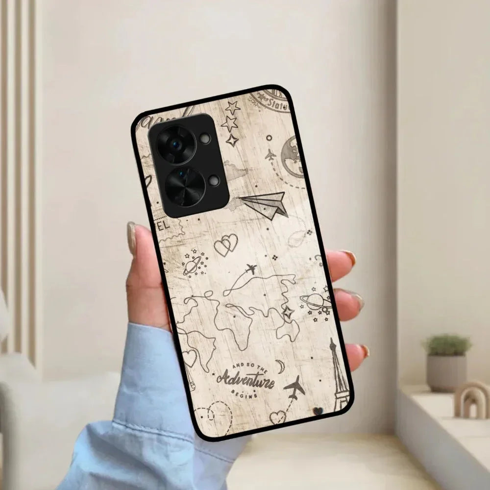 Map Mania Glass Case Cover For OnePlus - ShopOnCliQ