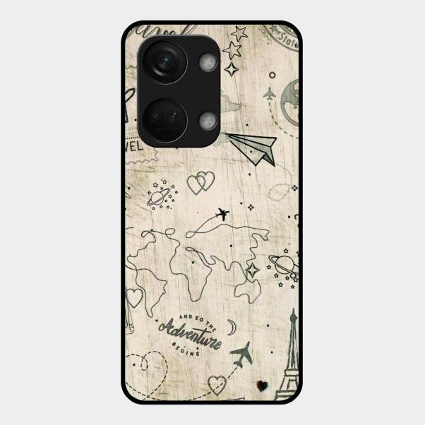 Map Mania Glass Case Cover For Oneplus Nord 3 5G