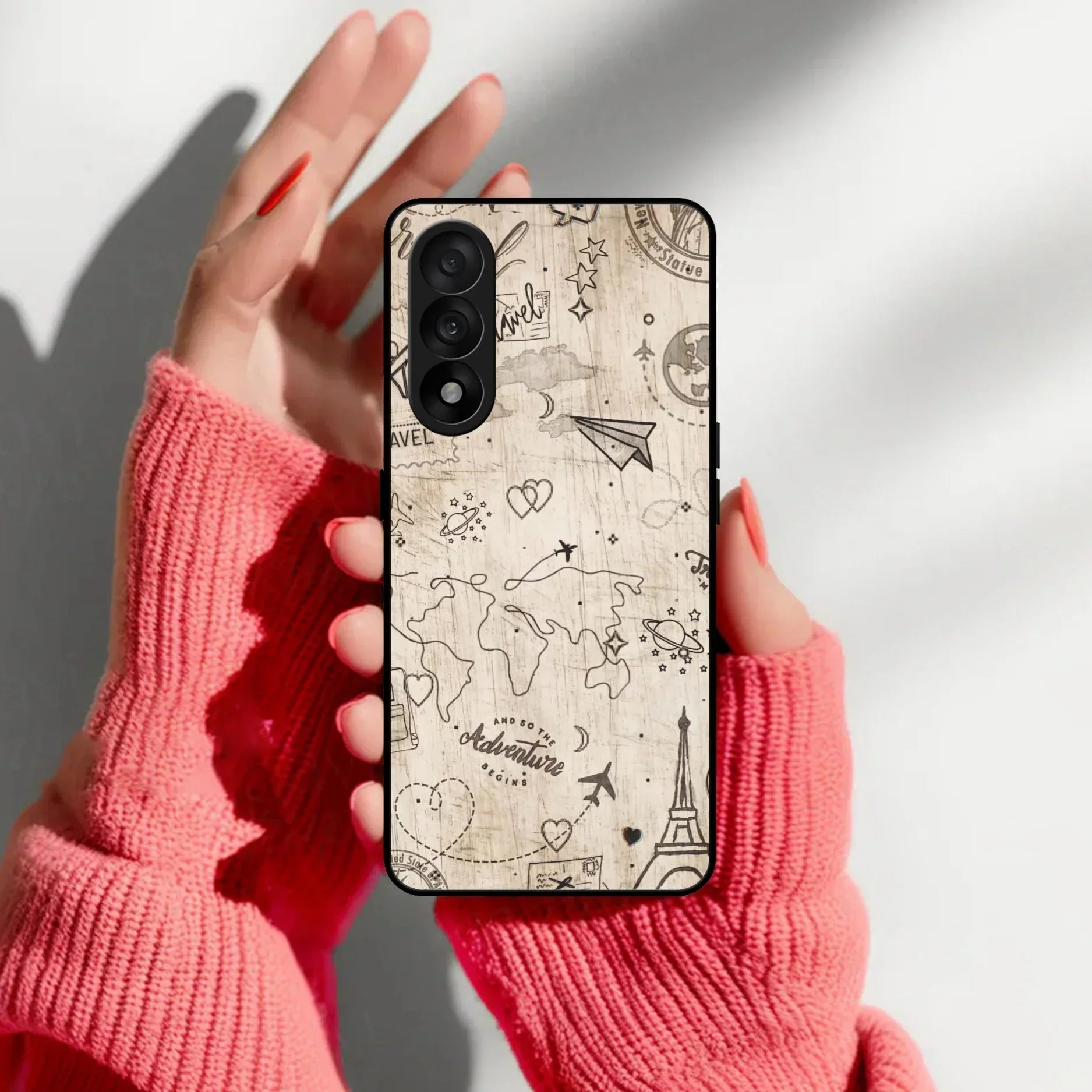 Map Mania Glass Case Cover For OnePlus - ShopOnCliQ