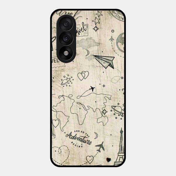 Map Mania Glass Case Cover For Oneplus Nord 5 5G