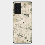 Map Mania Glass Case Cover For Oppo A55
