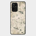 Map Mania Glass Case Cover For Oppo F19 Pro Plus 5G