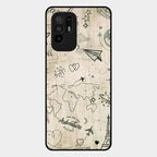 Map Mania Glass Case Cover For Oppo F19 Pro Plus 5G