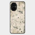 Map Mania Glass Case Cover For Oppo F21S Pro 5G