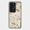 Map Mania Glass Case Cover For Oppo F25 Pro 5G