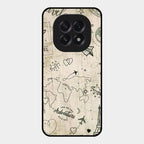 Map Mania Glass Case Cover For Oppo F29 5G